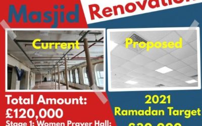 URGENT Men and Women Prayer Halls Renovation